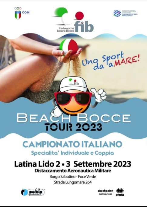 LATINA: BEACH BOCCE TOUR 2023, LE FINALI NAZIONALI