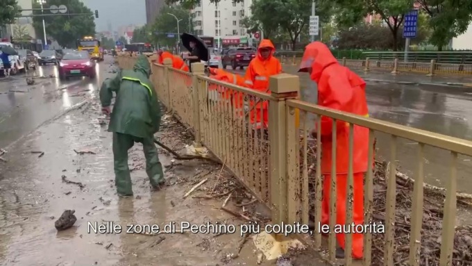 Cina: intensifica lavori di ripristino in regioni alluvionate a nord