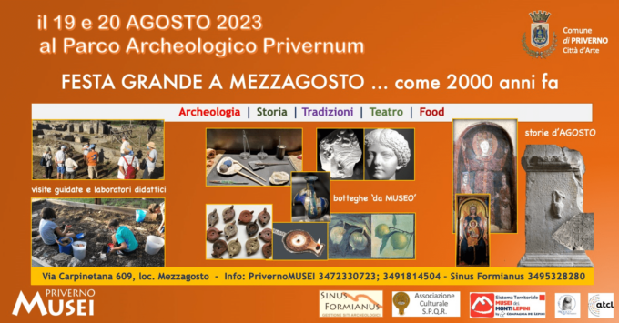 PRIVERNO: “FESTA GRANDE A MEZZAGOSTO…COME 2000 ANNI FA”
