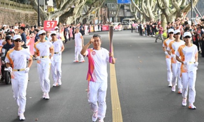 Cina: staffetta della torcia a 19mi Giochi asiatici di Hangzhou (2)