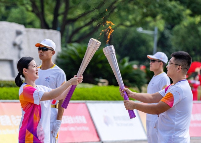 SPORT: STAFFETTA DELLA TORCIA AGLI ASIAN GAMES (1)