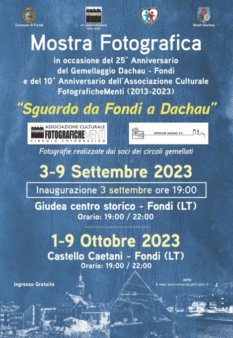 FONDI: GEMELLAGGIO CON DACHAU, LA MOSTRA