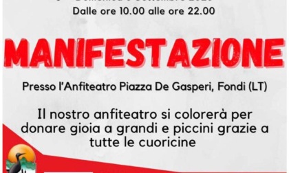 FONDI: PROGETTO CUORE, MANIFESTAZIONE IN PIAZZA DE GASPERI