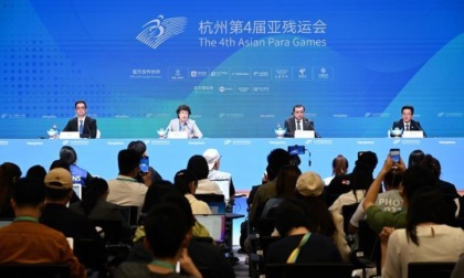 Conferenza stampa congiunta dei Giochi para-asiatici di Hangzhou