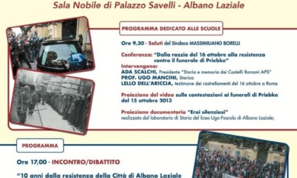 ALBANO LAZIALE: "I GIORNI DELLA RESISTENZA", DIECI ANNI LA PROTESTA DEI CITTADINI
