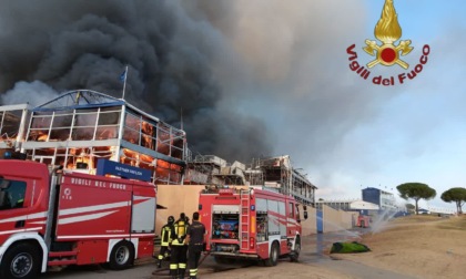 GUIDONIA: INCENDIO AL GOLF CLUB MARCO SIMONE