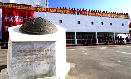 Cina: salpata 40ma missione scientifica in Antartide