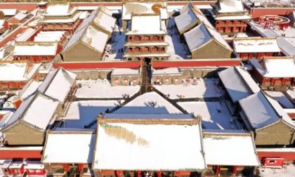 Cina: Shenyang, Palazzo imperiale innevato (2)