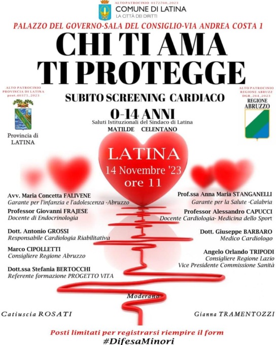 LATINA: “CHI TI AMA TI PROTEGGE”, IL CONVEGNO