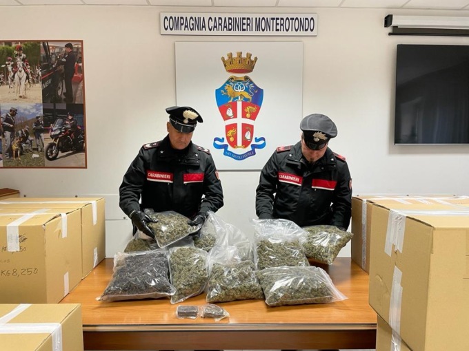 FONTE NUOVA: 300 KG DI MARIJUANA NEL MAGAZZINO, DUE ARRESTI