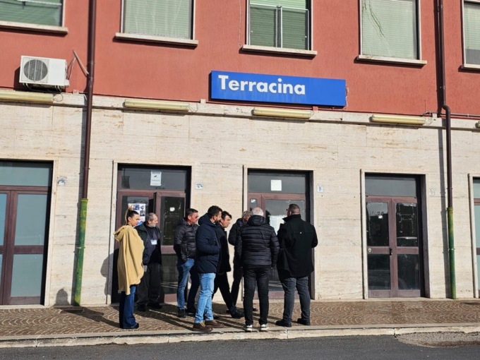 TERRACINA: SOPRALLUOGO ALLA STAZIONE FERROVIARIA