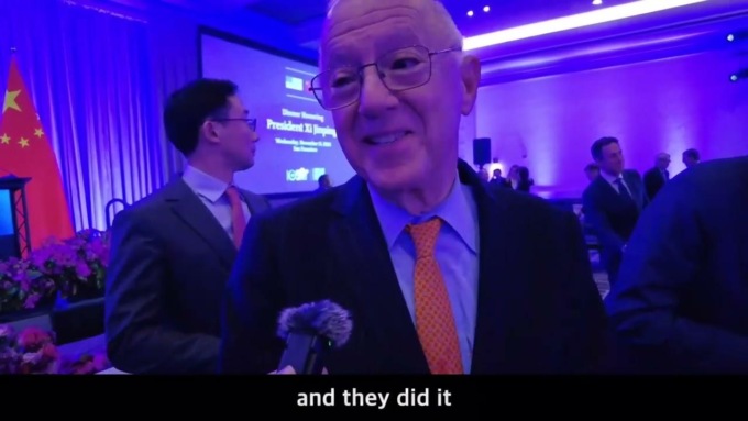 Amici USA a cena benvenuto con Xi,”esattamente discorso che avrebbe dovuto tenere per pubblico statunitense”