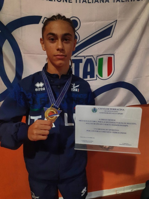 TAEKWONDO: DIEGO SENESI, BIS EUROPEO