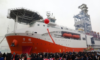 Cina: prima nave trivellatrice oceanica costruita nel Paese inizia viaggio di prova