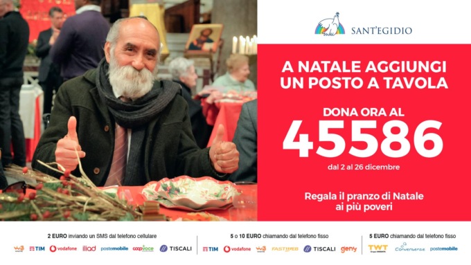 ROMA: “AGGIUNGI UN POSTO A TAVOLA”, L’INIZIATIVA