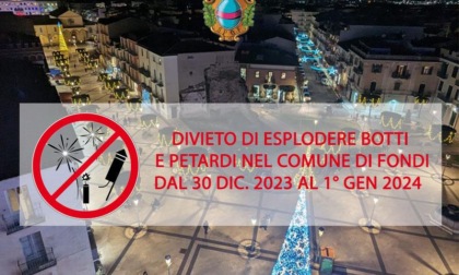 FONDI: DIVIEO BOTTI E PETARDI PER CAPODANNO