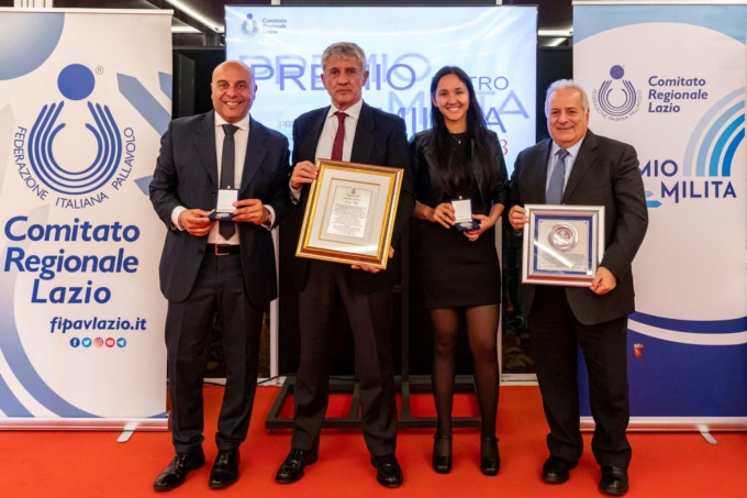 FIPAV LAZIO: CONSEGNATO IL PREMIO MILITA