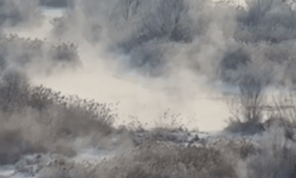 Cina: incantevole panorama di brina nello Hebei