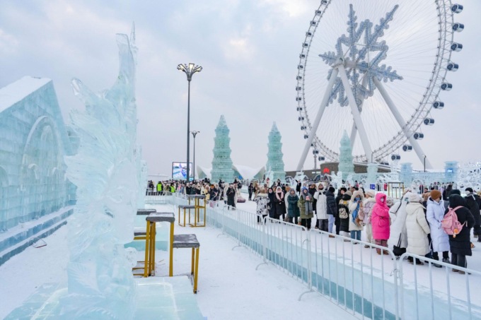 Cina: Harbin, si chiude Int’l Ice Sculpture Competition (1)