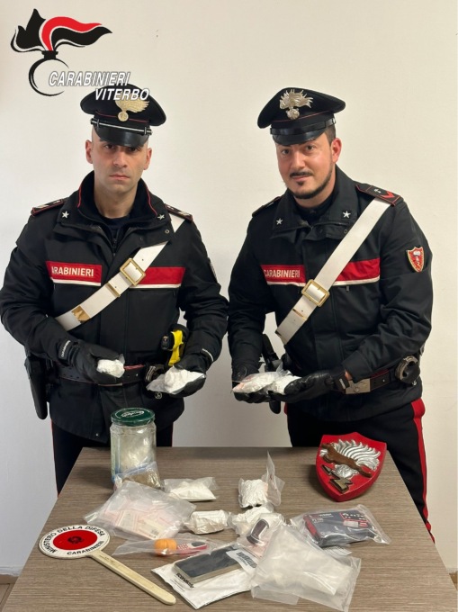 CIVITA CASTELLANA: SEQUESTRATO UN CHILO DI COCAINA
