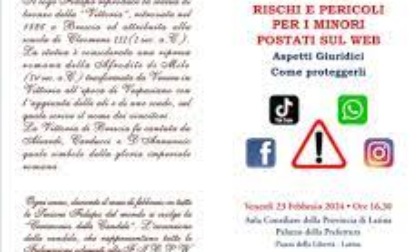 LATINA: RISCHI PER I MINORI SUL WEB, IL CONVEGNO