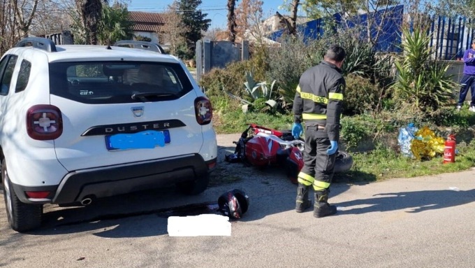 PIEDIMONTE SAN GERMANO: AUTO CONTRO MOTO, UN MORTO