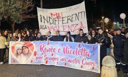CISTERNA: DUPLICE FEMMINICIDIO, FOLLA ALLA FIACCOLATA