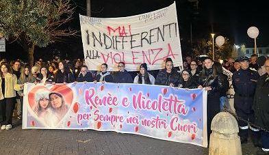CISTERNA: DUPLICE FEMMINICIDIO, FOLLA ALLA FIACCOLATA