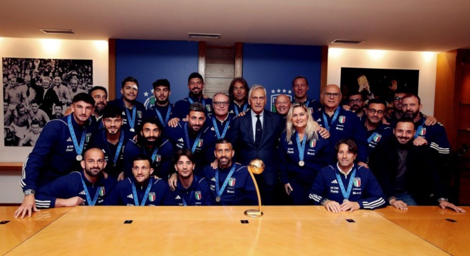 BEACH SOCCER: L’ITALIA VICE CAMPIONE DEL MONDO RICEVUTA IN FIGC