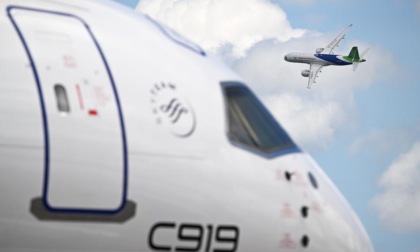 Cina: jet di linea C919 sviluppato nel Paese vola su terza rotta regolare