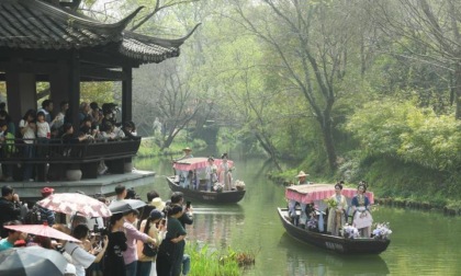 Cina: Festival Huazhao nella Zona umida di Xixi a Hangzhou