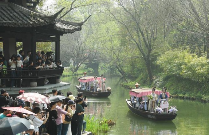 Cina: Festival Huazhao nella Zona umida di Xixi a Hangzhou