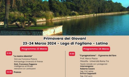 LATINA: "LA PRIMAVERA DEI GIOVANI" AL FOGLIANO