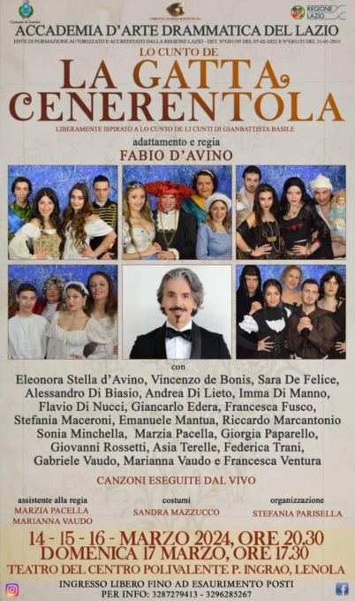 LENOLA: TEATRO, LA CENERENTOLA DI FABIO D’AVINO