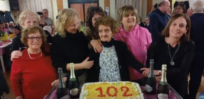 GIULIANELLO DI CORI: GRANDE FESTA PER I 102 ANNI DI NONNA LALLA
