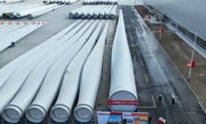 Pale per turbine eoliche più lunghe al mondo prodotte nel nord della Cina