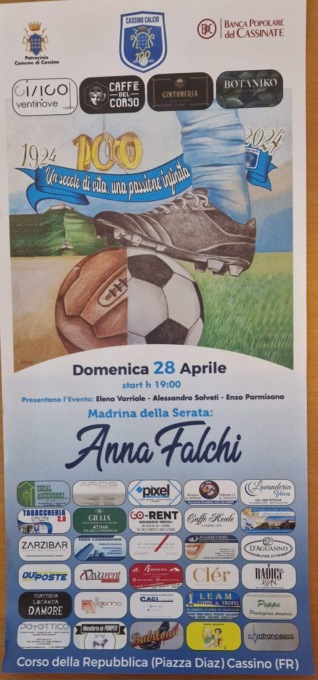 SERIE D: CASSINO, I FESTEGGIAMENTI PER IL CENTENARIO