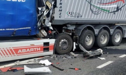 SAN VITTORE: MAXI TAMPONAMENTO TRA TIR, UN MORTO