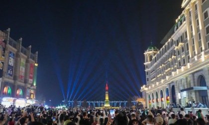 Cina: spettacolo di luci ad Harbin