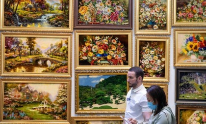 Cina: Heilongjiang, opere di artigianato a China-Russia Expo (1)