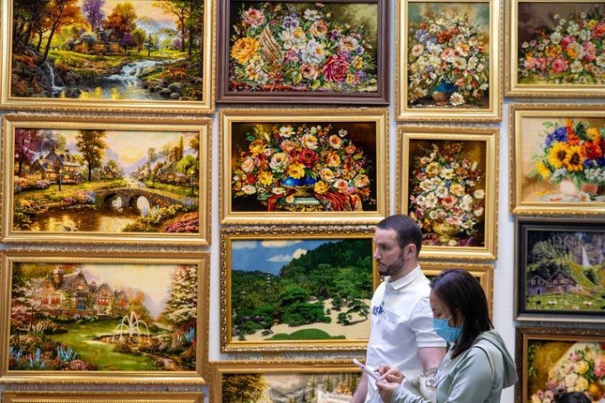 Cina: Heilongjiang, opere di artigianato a China-Russia Expo (1)