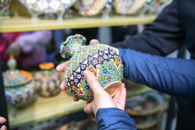 Cina: Heilongjiang, opere di artigianato a China-Russia Expo (2)