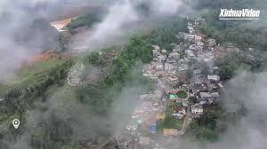 Cina: video mostra rovine di antica città a forma di impronta nel Gui