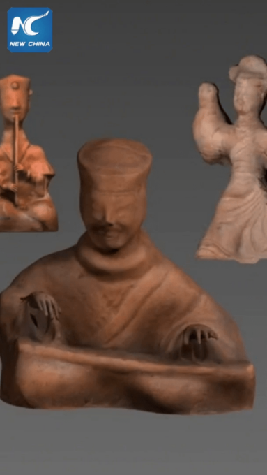 Cina: figure di terracotta della Dinastia Han prendono vita