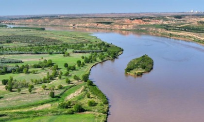 Cina: Ningxia, panorama del fiume Giallo (1)