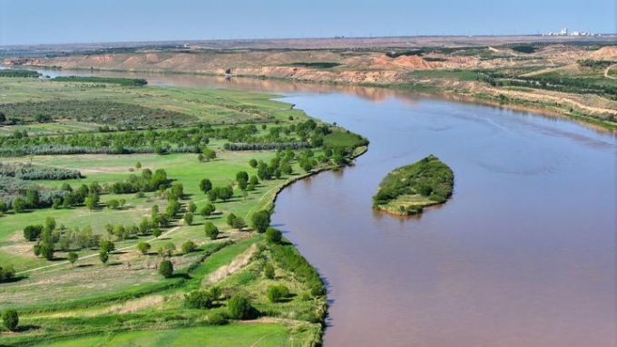 Cina: Ningxia, panorama del fiume Giallo (1)