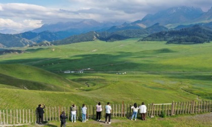 Cina: Xinjiang, area panoramica di Lujiaowan a Shawan