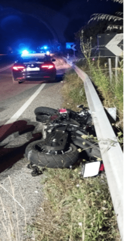 SPERLONGA: INCIDENTE STRADALE, GRAVE UN CENTAURO