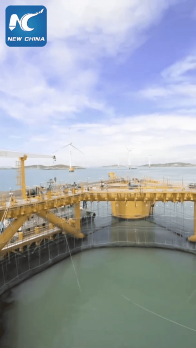 Cina: in funzione prima piattaforma galleggiante integrata al mondo per l’energia eolica e la pesca