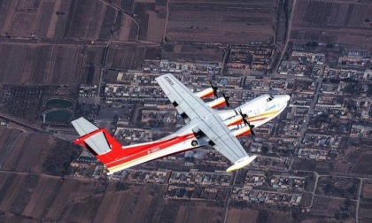 Cina: aereo anfibio AG600 completa test di volo ad alta temperatura, umidità